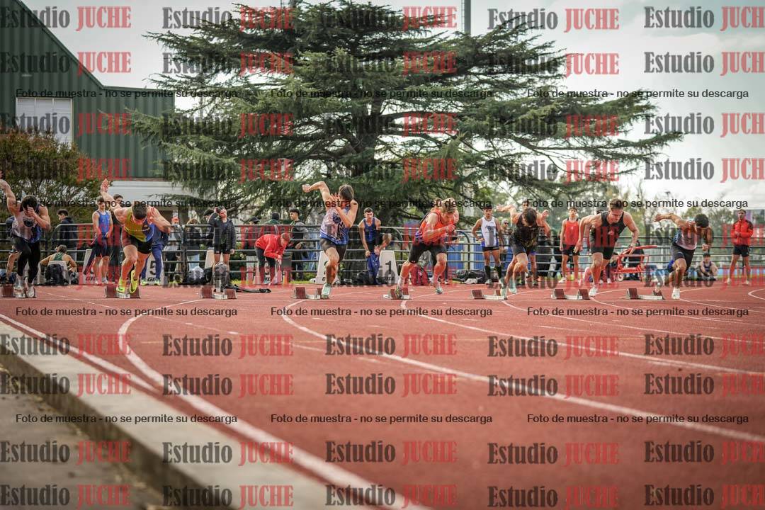 Fotos de los 100 m llanos de varones