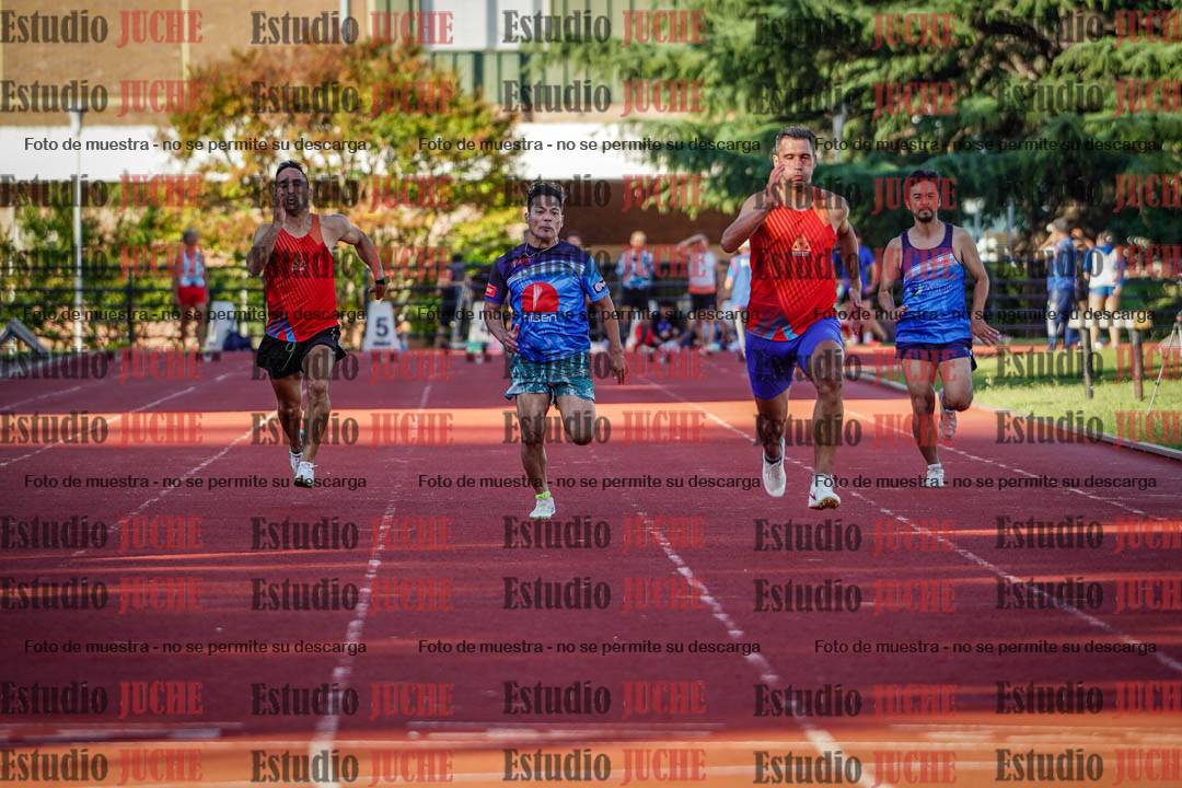 Fotos de los 100 m llanos de varones