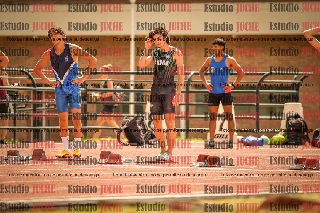 Fotos de los 100 m llanos de varones