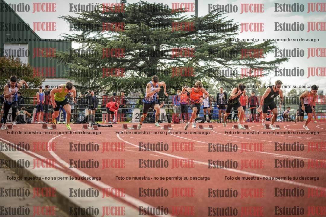 Fotos de los 100 m llanos de varones
