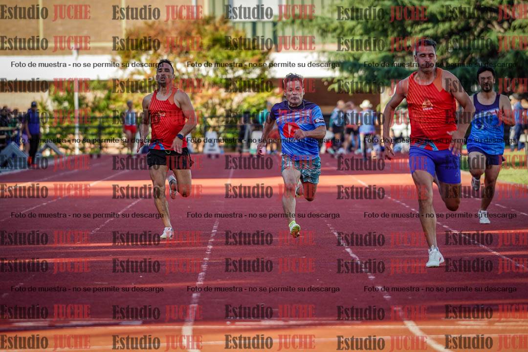 Fotos de los 100 m llanos de varones