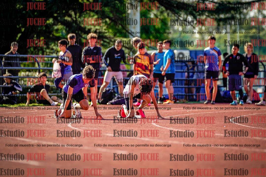 Fotos de los 100 m llanos de varones