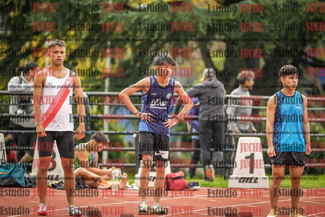 Fotos de los 100 m llanos de varones