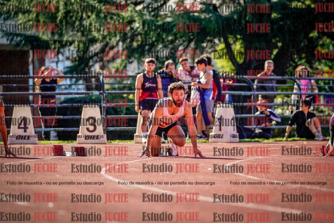 Fotos de los 100 m llanos de varones