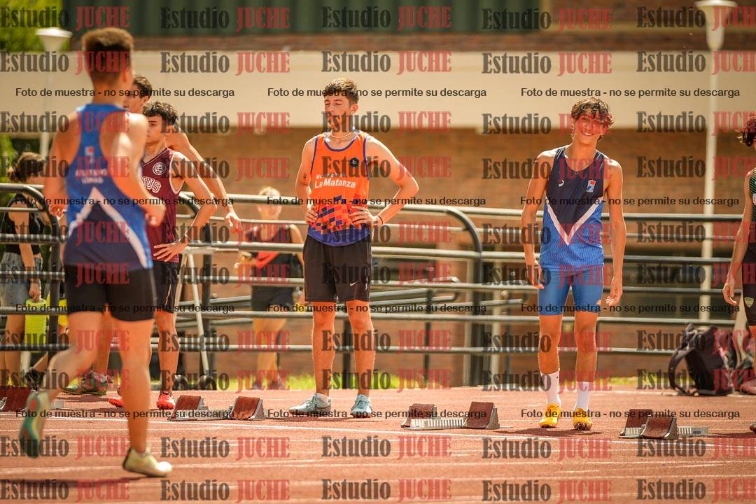 Fotos de los 100 m llanos de varones