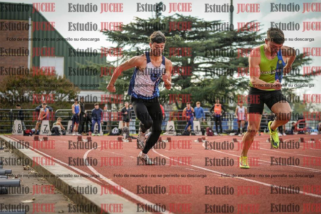 Fotos de los 100 m llanos de varones