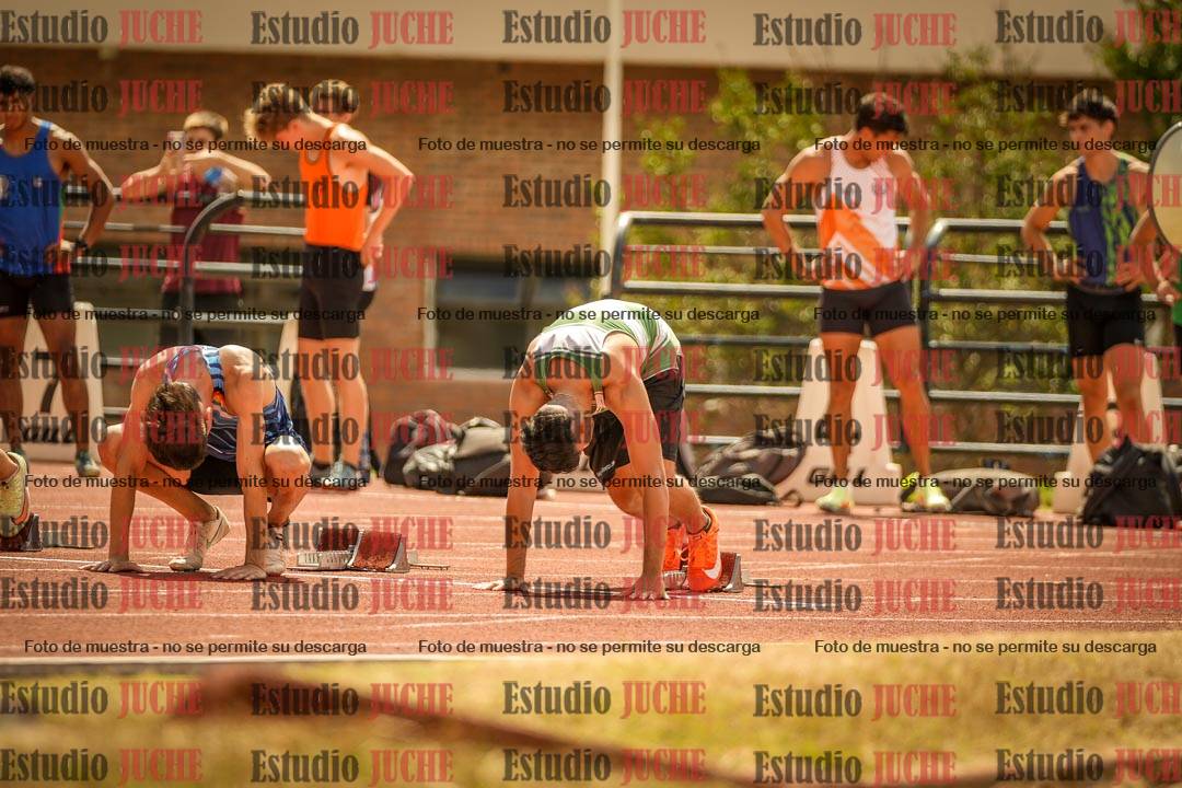 Fotos de los 100 m llanos de varones