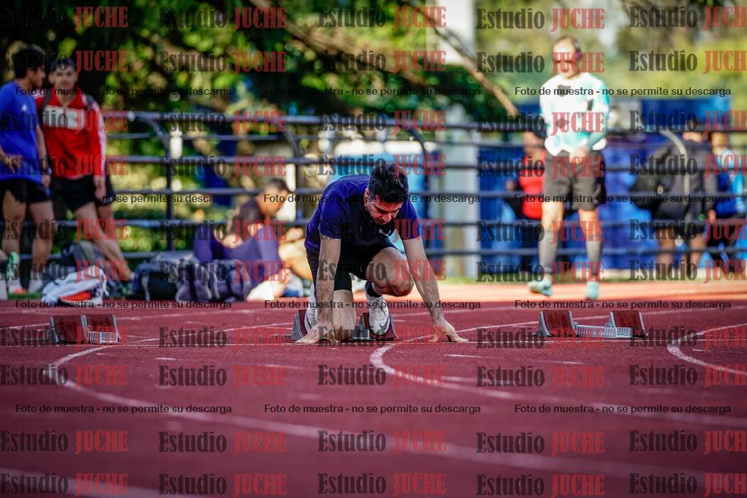 Fotos de los 100 m llanos de varones