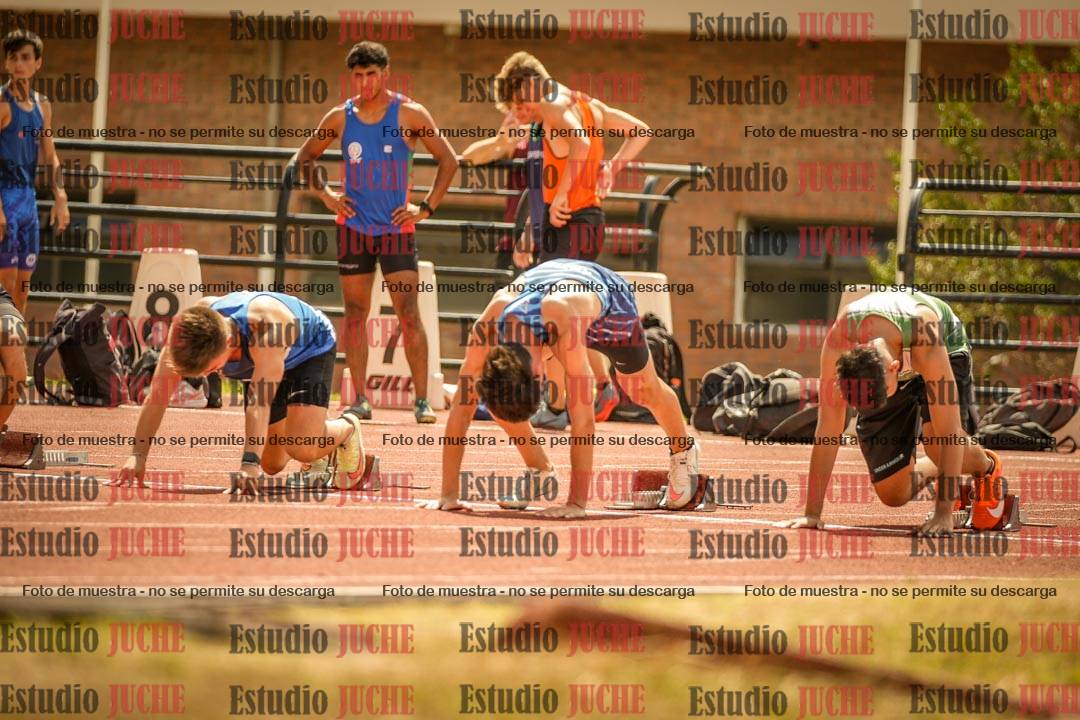 Fotos de los 100 m llanos de varones