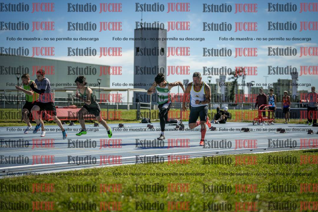 Fotos de los 100 m llanos de varones