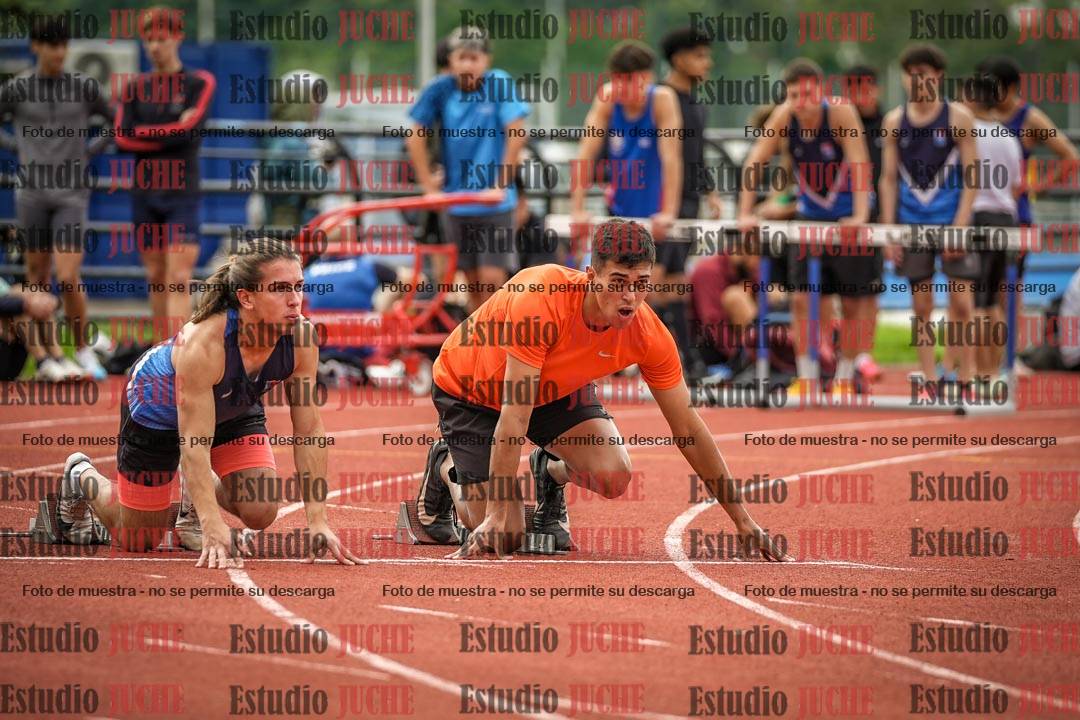 Fotos de los 100 m llanos de varones