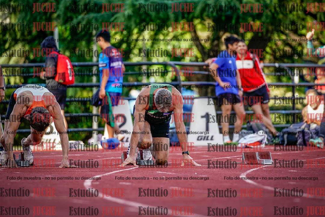 Fotos de los 100 m llanos de varones