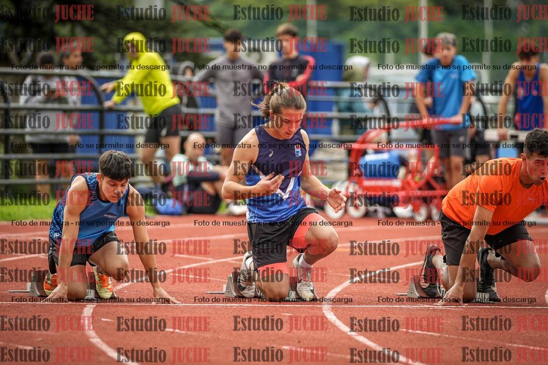 Fotos de los 100 m llanos de varones