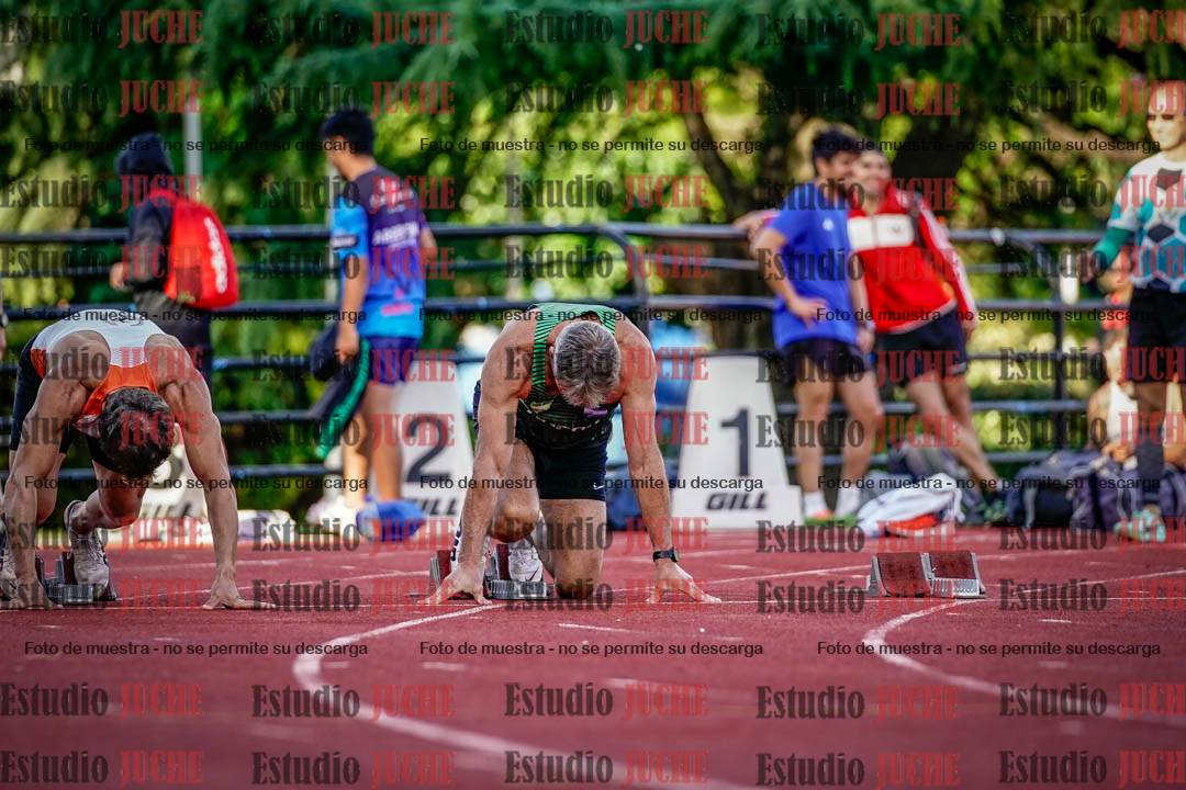 Fotos de los 100 m llanos de varones