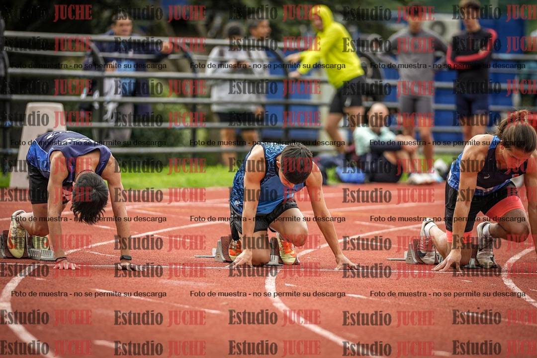 Fotos de los 100 m llanos de varones