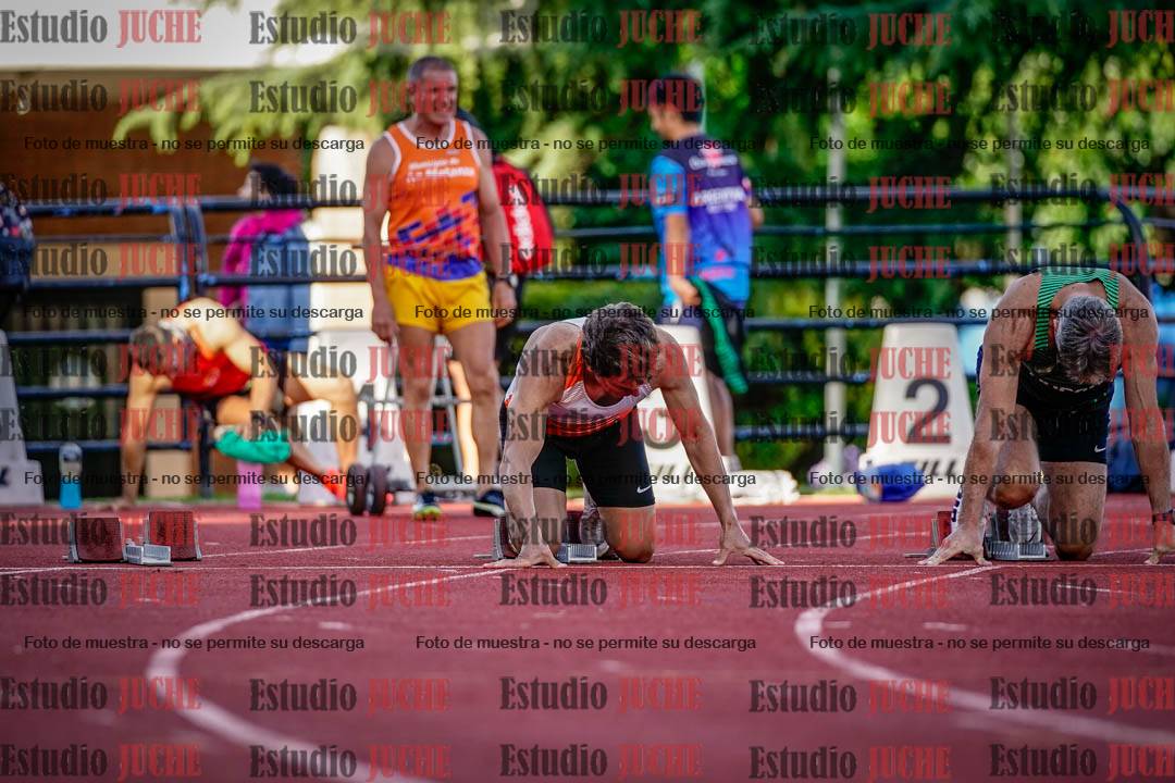 Fotos de los 100 m llanos de varones