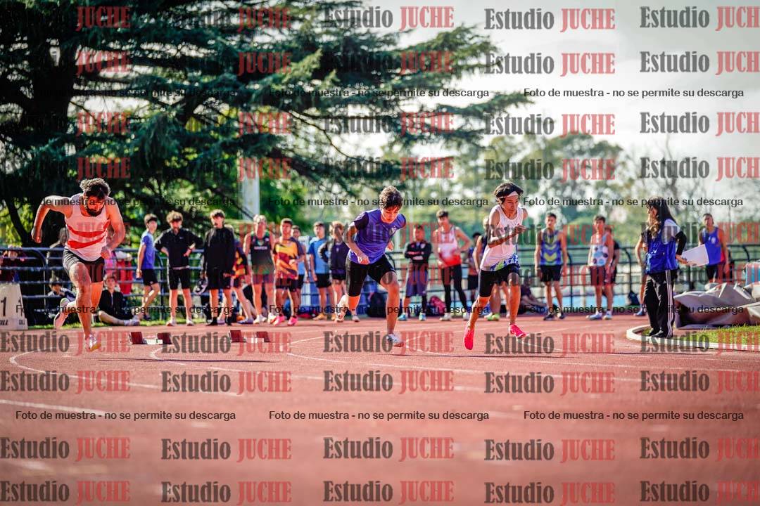 Fotos de los 100 m llanos de varones