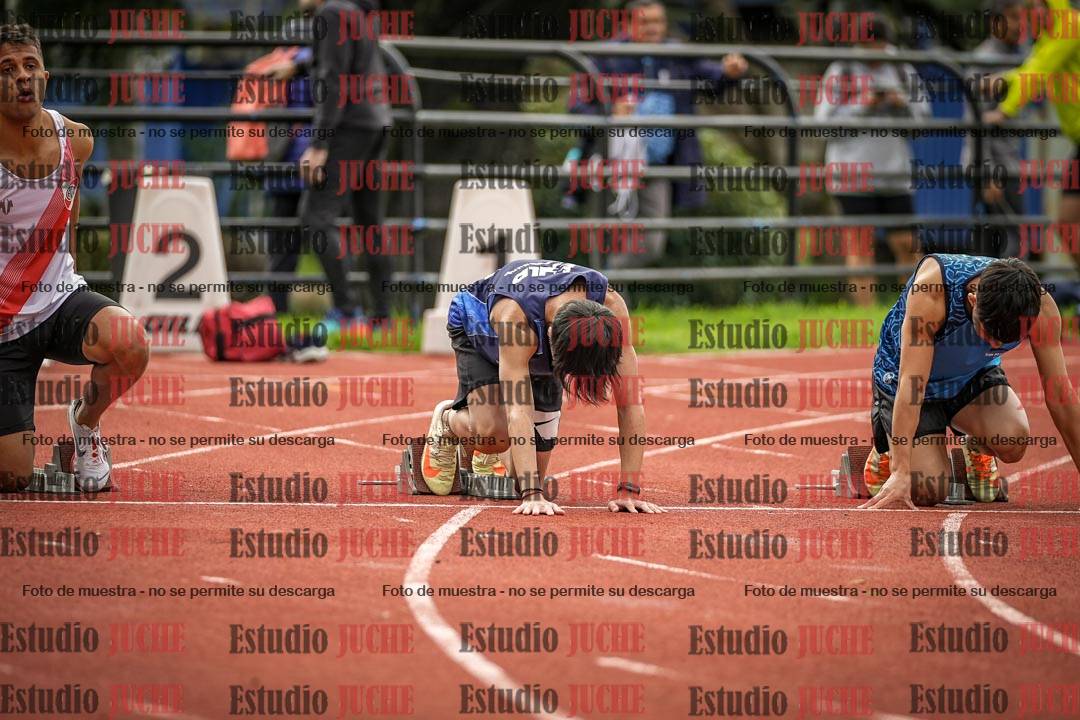 Fotos de los 100 m llanos de varones