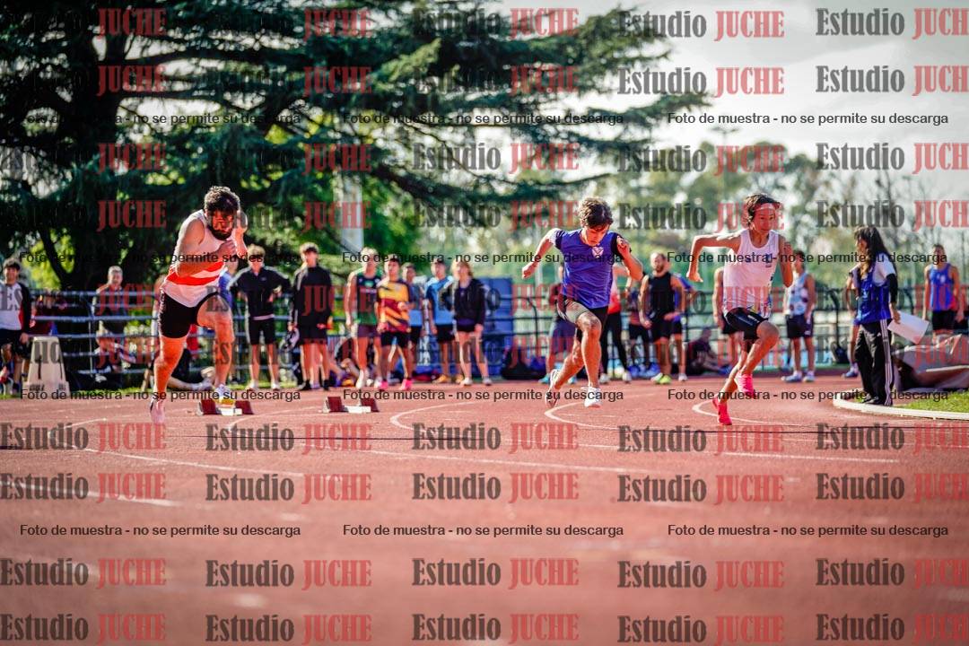 Fotos de los 100 m llanos de varones