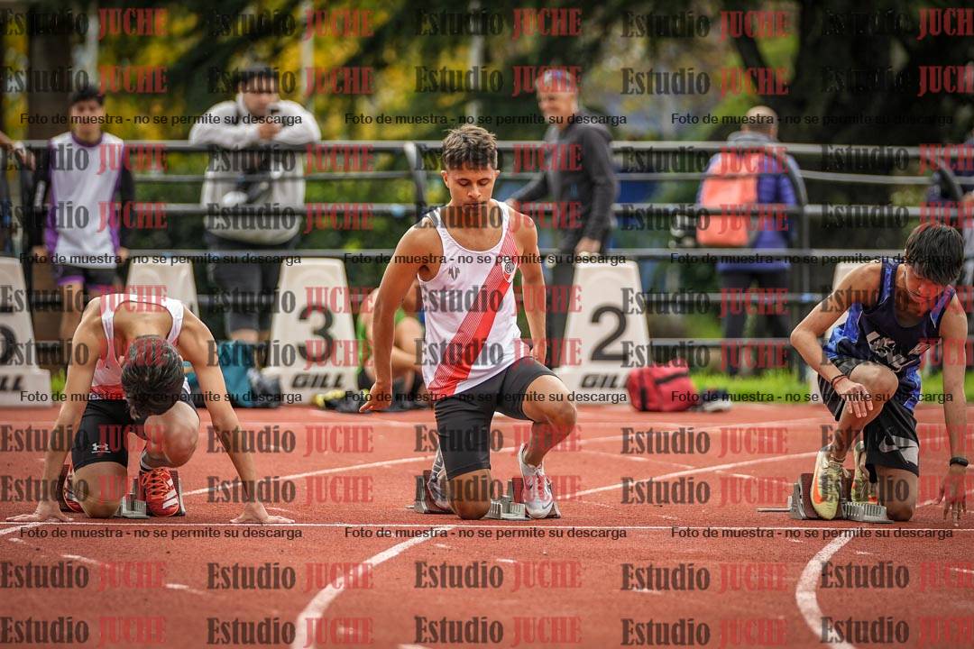 Fotos de los 100 m llanos de varones