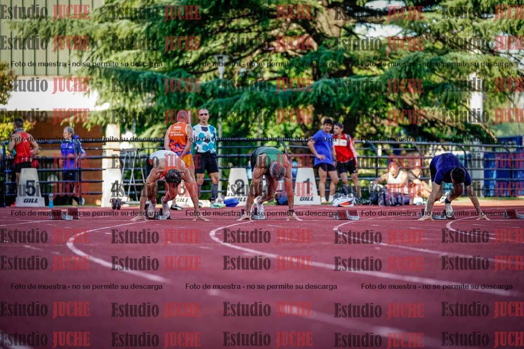 Fotos de los 100 m llanos de varones