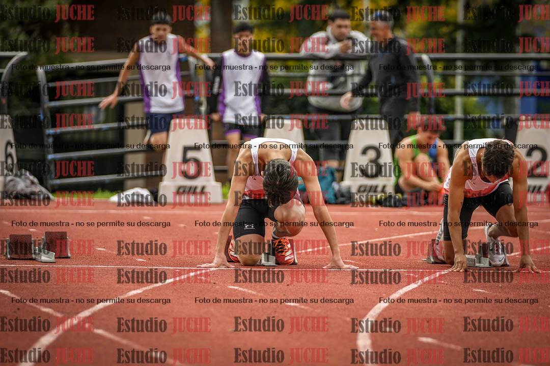 Fotos de los 100 m llanos de varones
