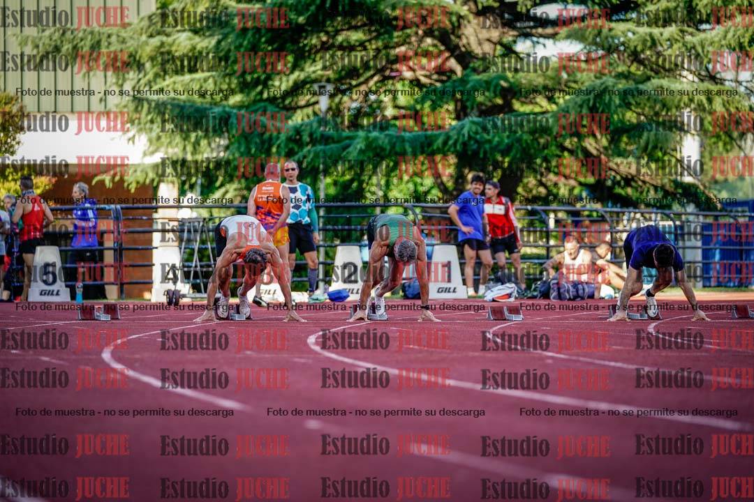Fotos de los 100 m llanos de varones
