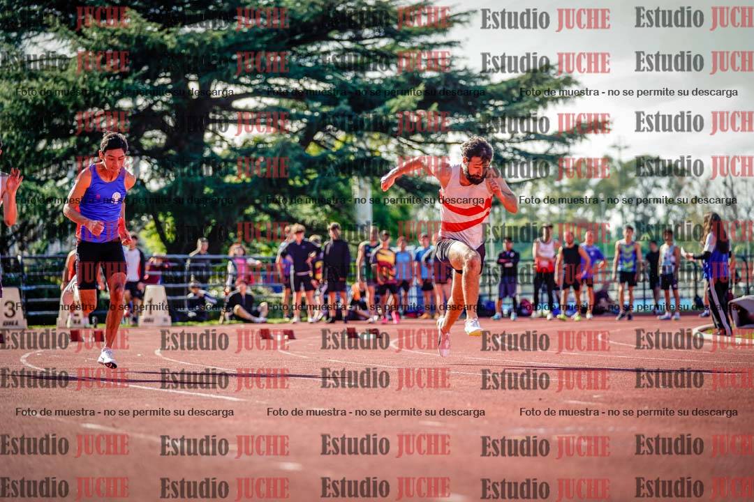 Fotos de los 100 m llanos de varones
