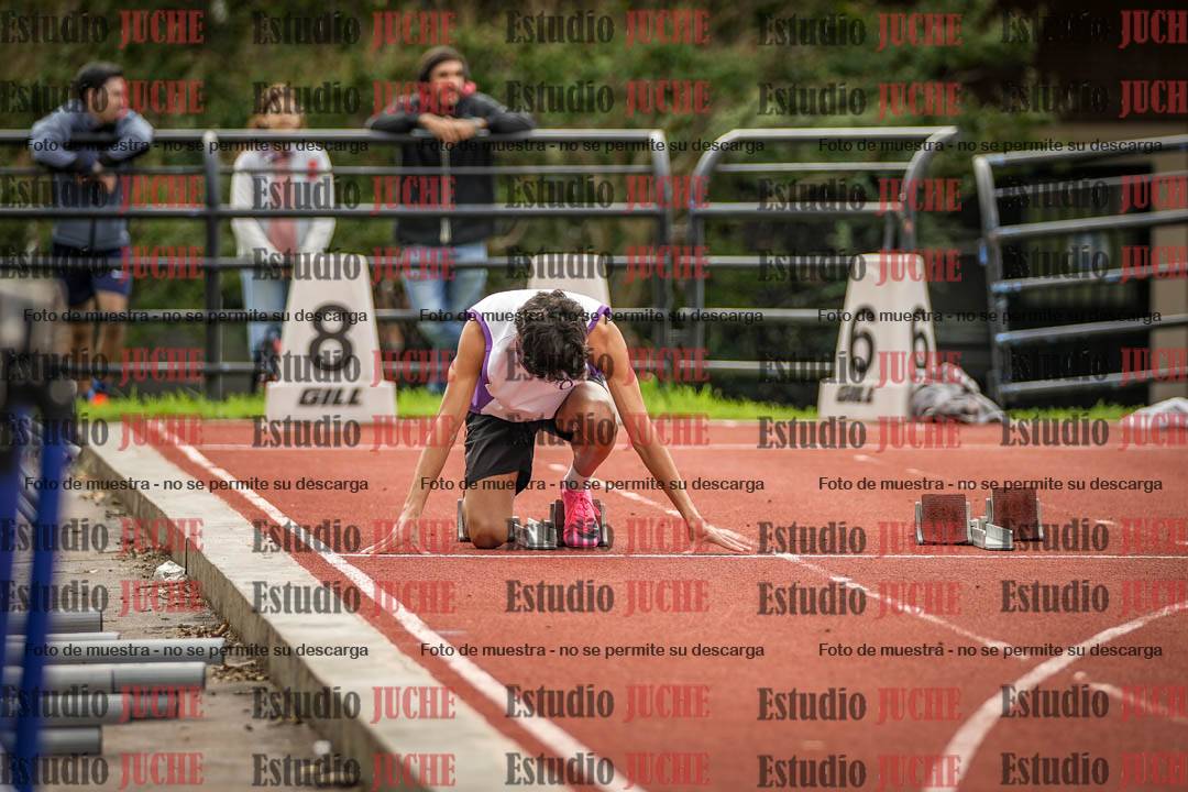Fotos de los 100 m llanos de varones
