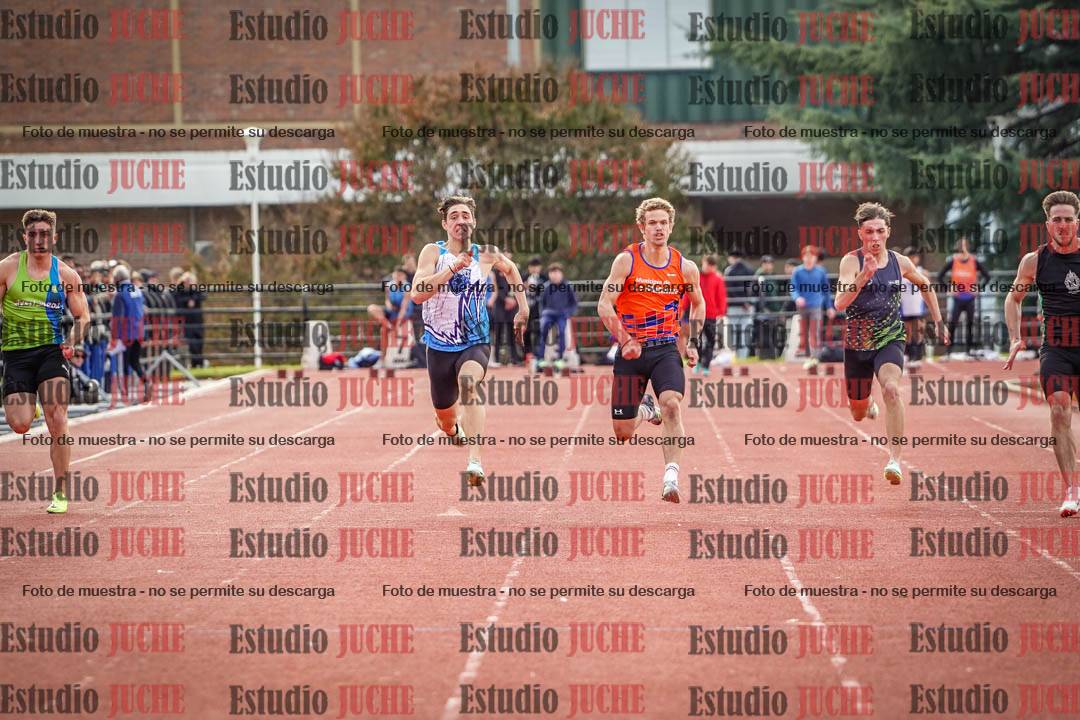 Fotos de los 100 m llanos de varones
