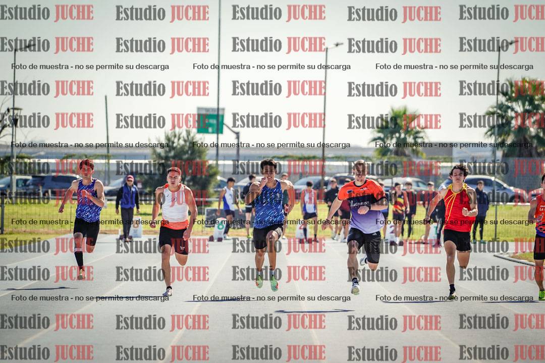 Fotos de los 100 m llanos de varones
