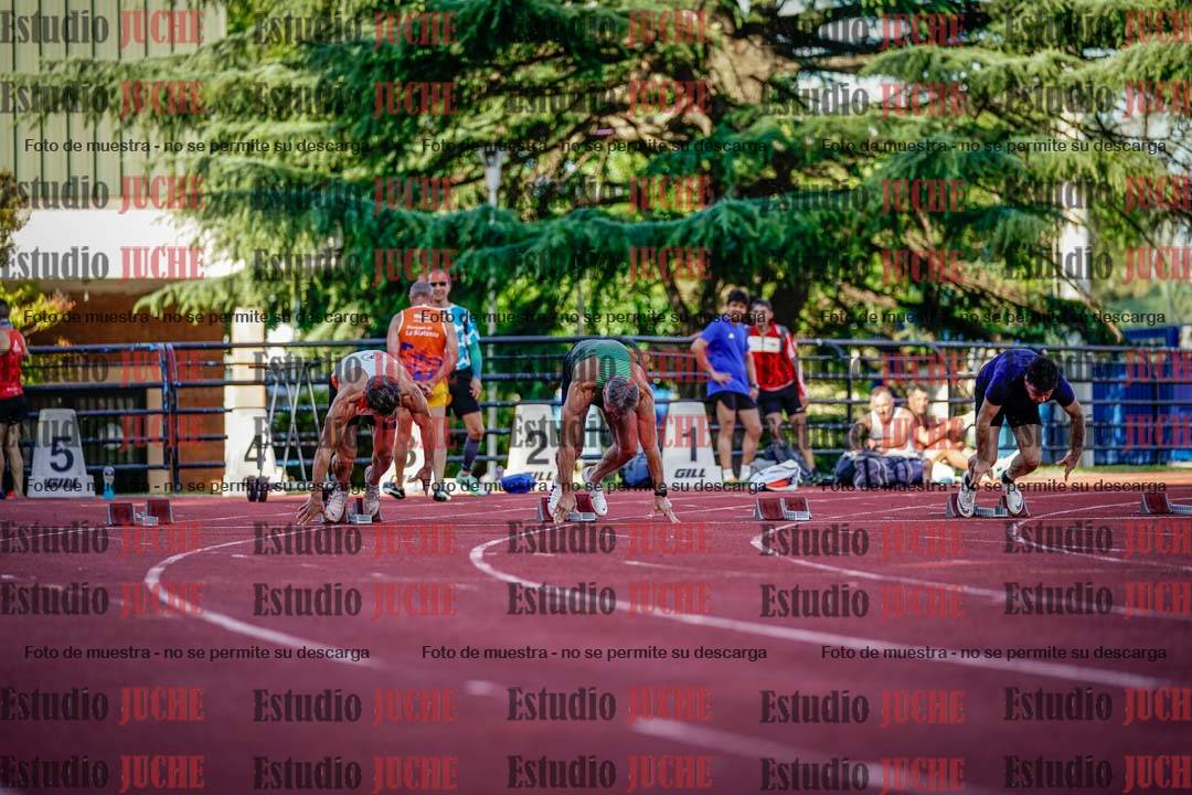 Fotos de los 100 m llanos de varones