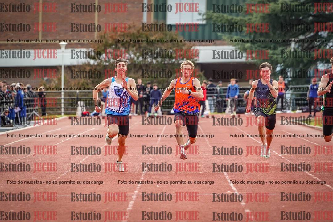 Fotos de los 100 m llanos de varones