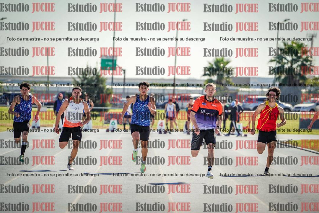 Fotos de los 100 m llanos de varones