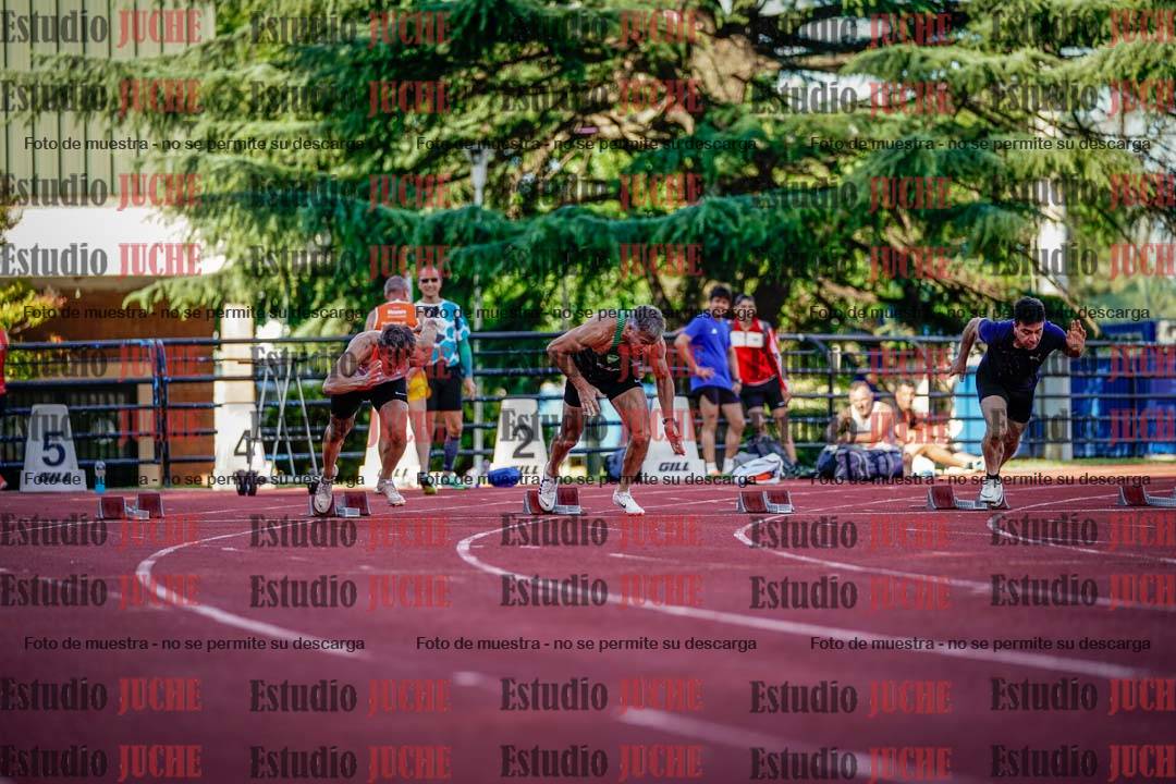Fotos de los 100 m llanos de varones