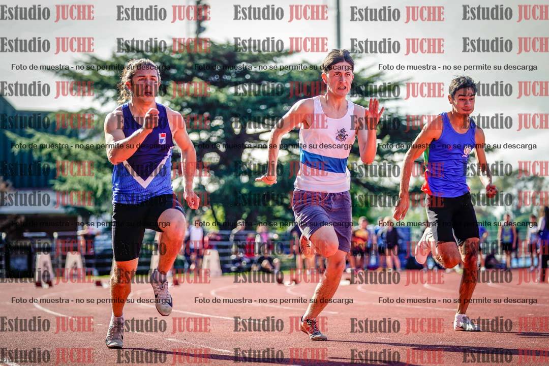 Fotos de los 100 m llanos de varones