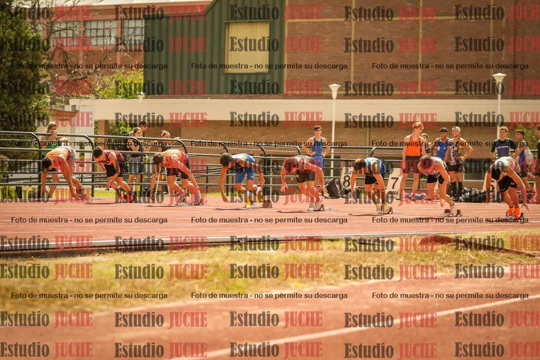 Fotos de los 100 m llanos de varones