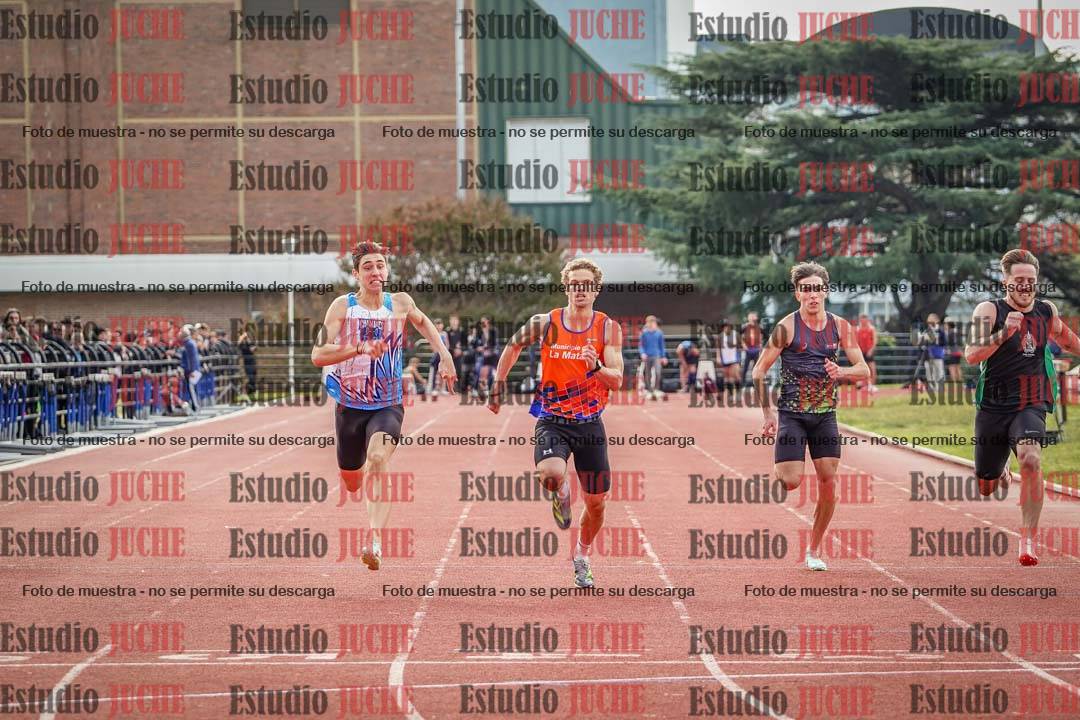 Fotos de los 100 m llanos de varones