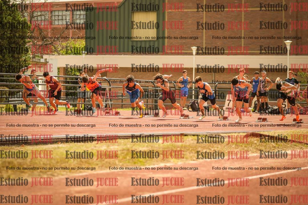 Fotos de los 100 m llanos de varones