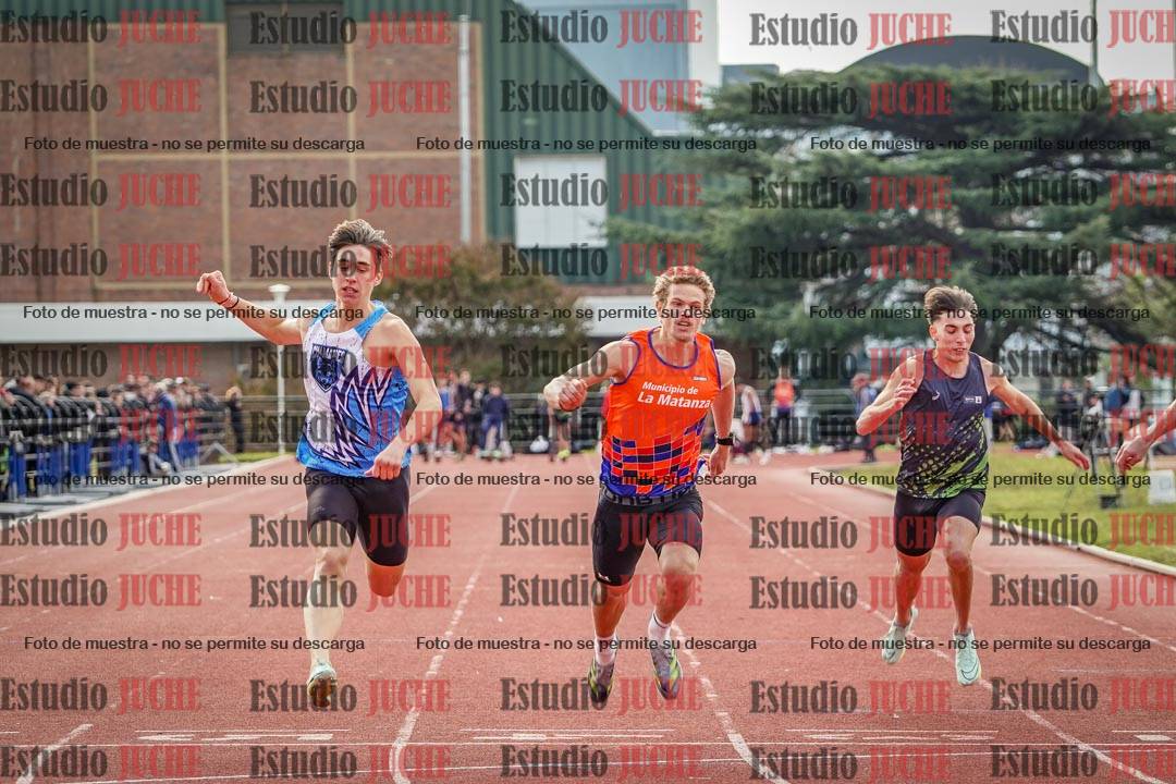 Fotos de los 100 m llanos de varones