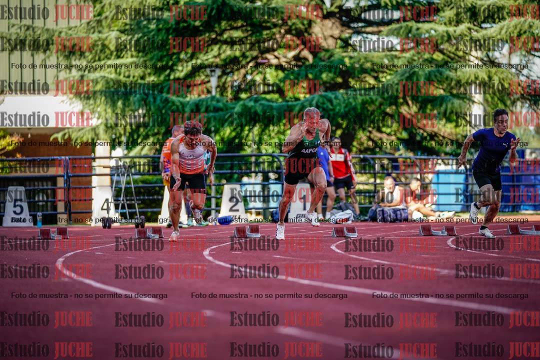Fotos de los 100 m llanos de varones