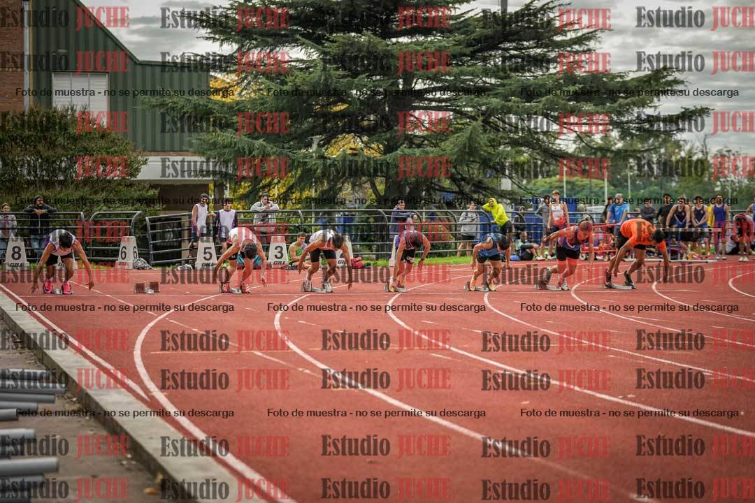 Fotos de los 100 m llanos de varones