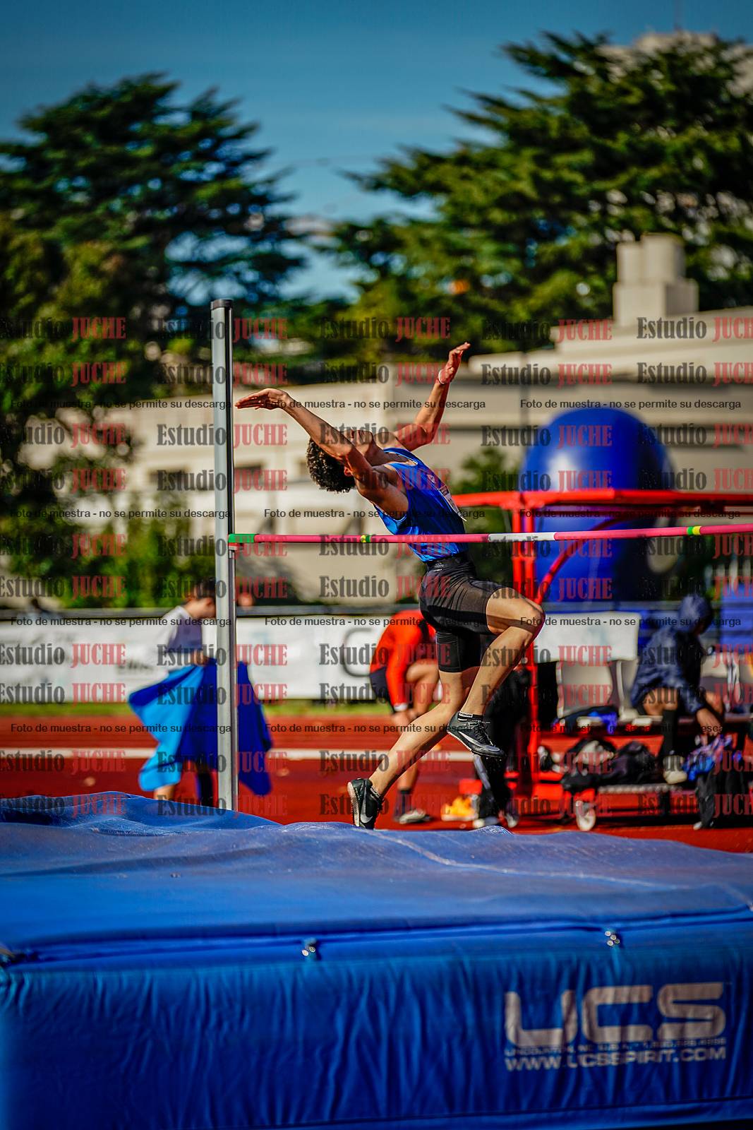 Fotos del salto en alto de varones
