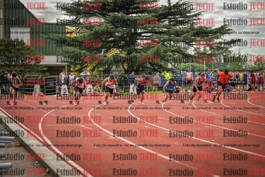 Fotos de los 100 m llanos de varones