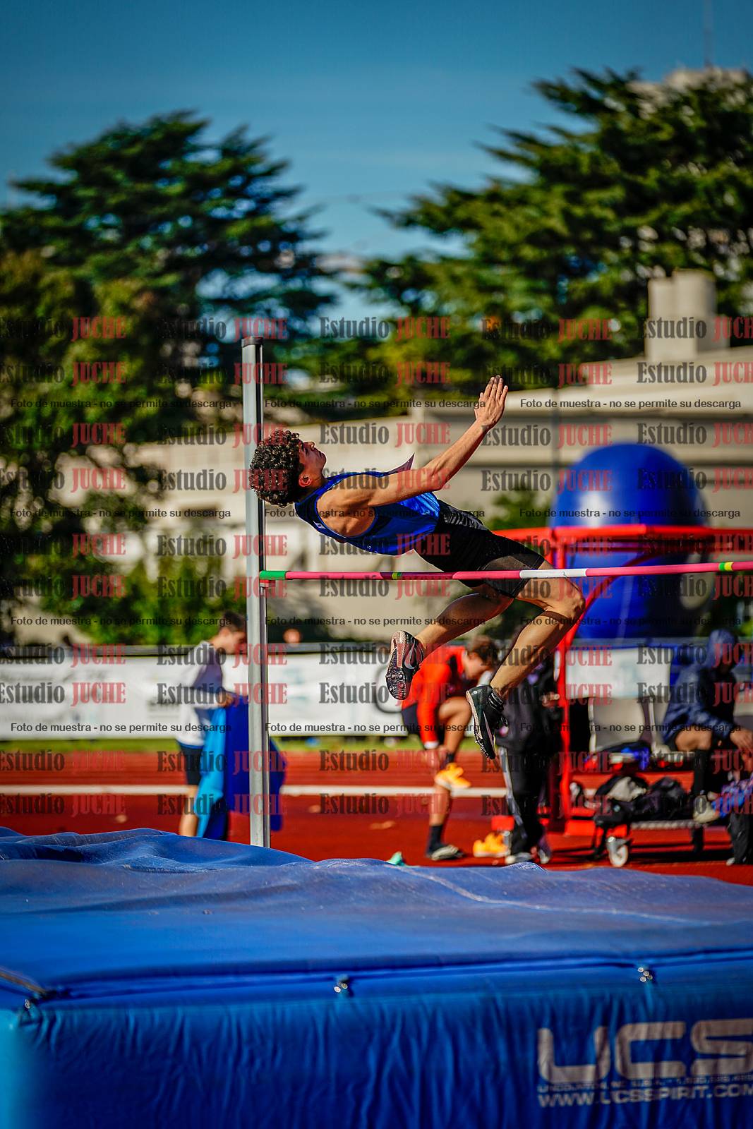 Fotos del salto en alto de varones