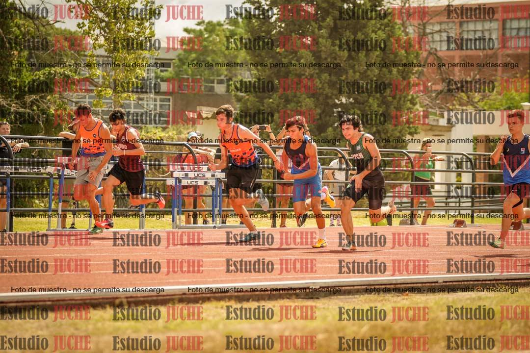 Fotos de los 100 m llanos de varones