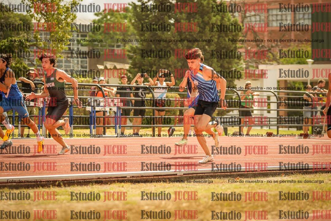 Fotos de los 100 m llanos de varones