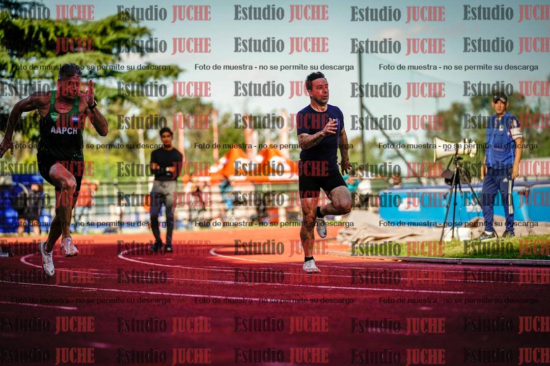 Fotos de los 100 m llanos de varones
