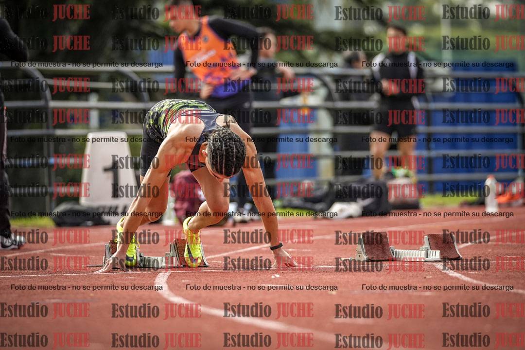 Fotos de los 100 m llanos de varones