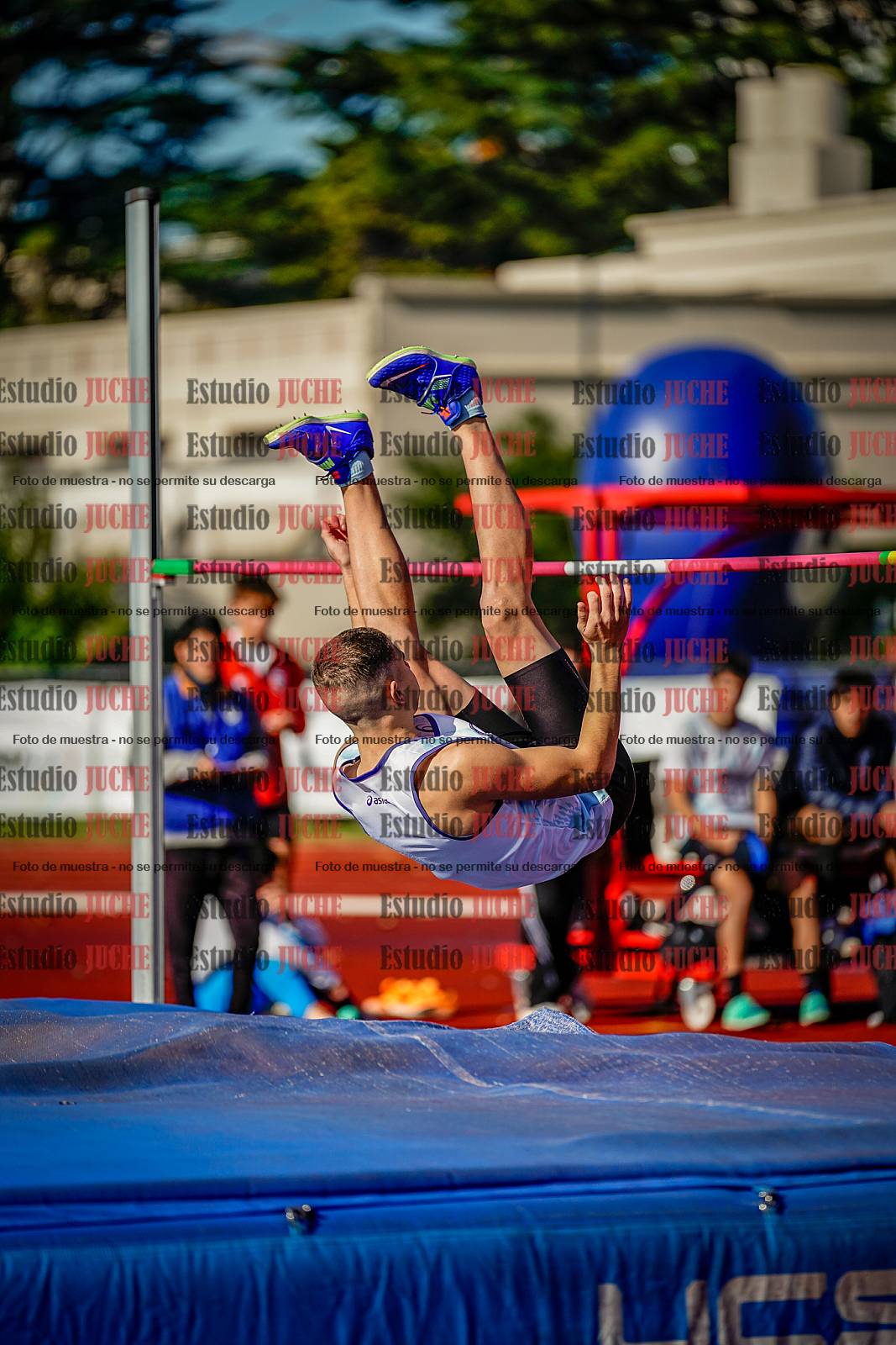 Fotos del salto en alto de varones
